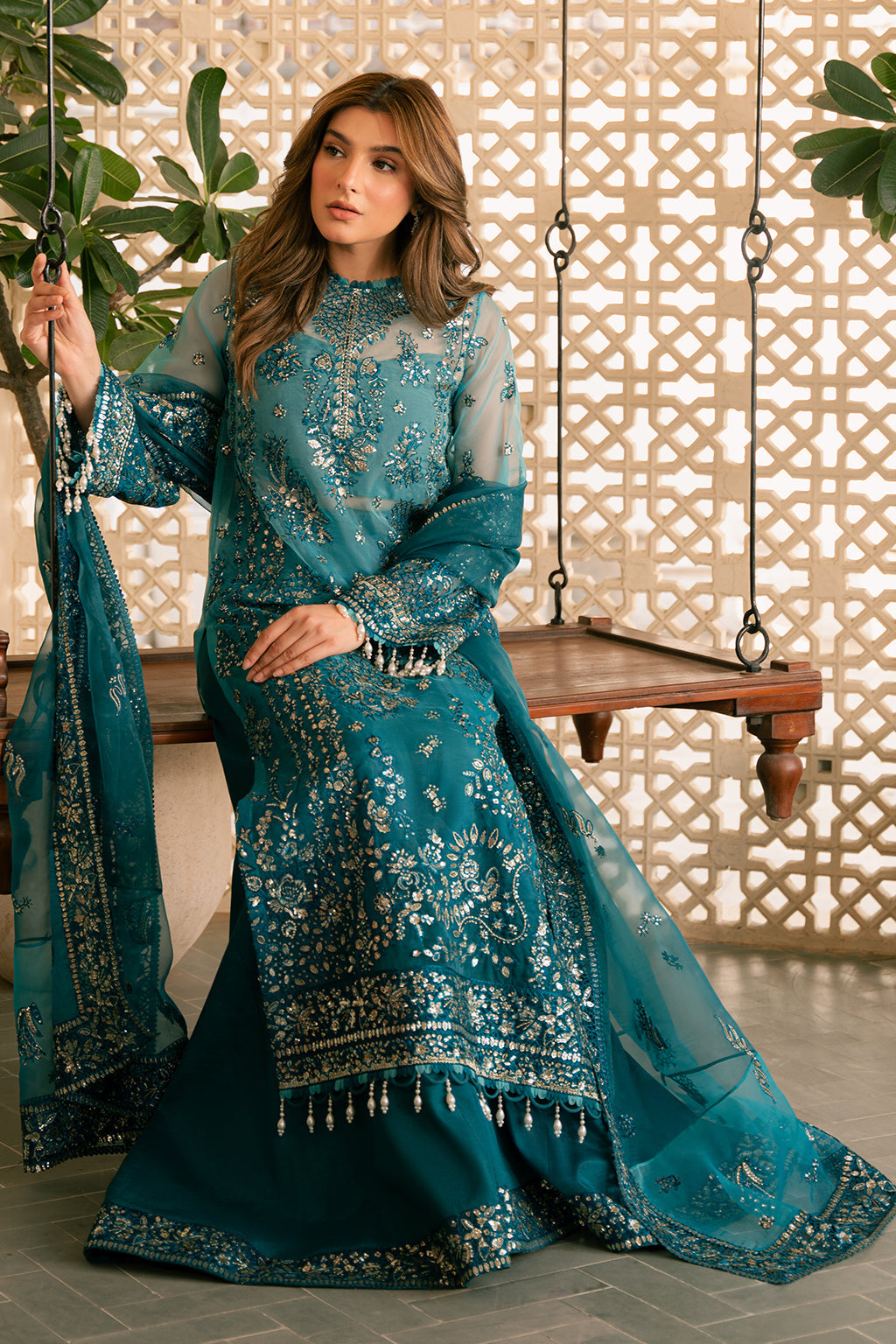 Ayzel | Solene Wedding Formals | Lila XL Teal Organza
