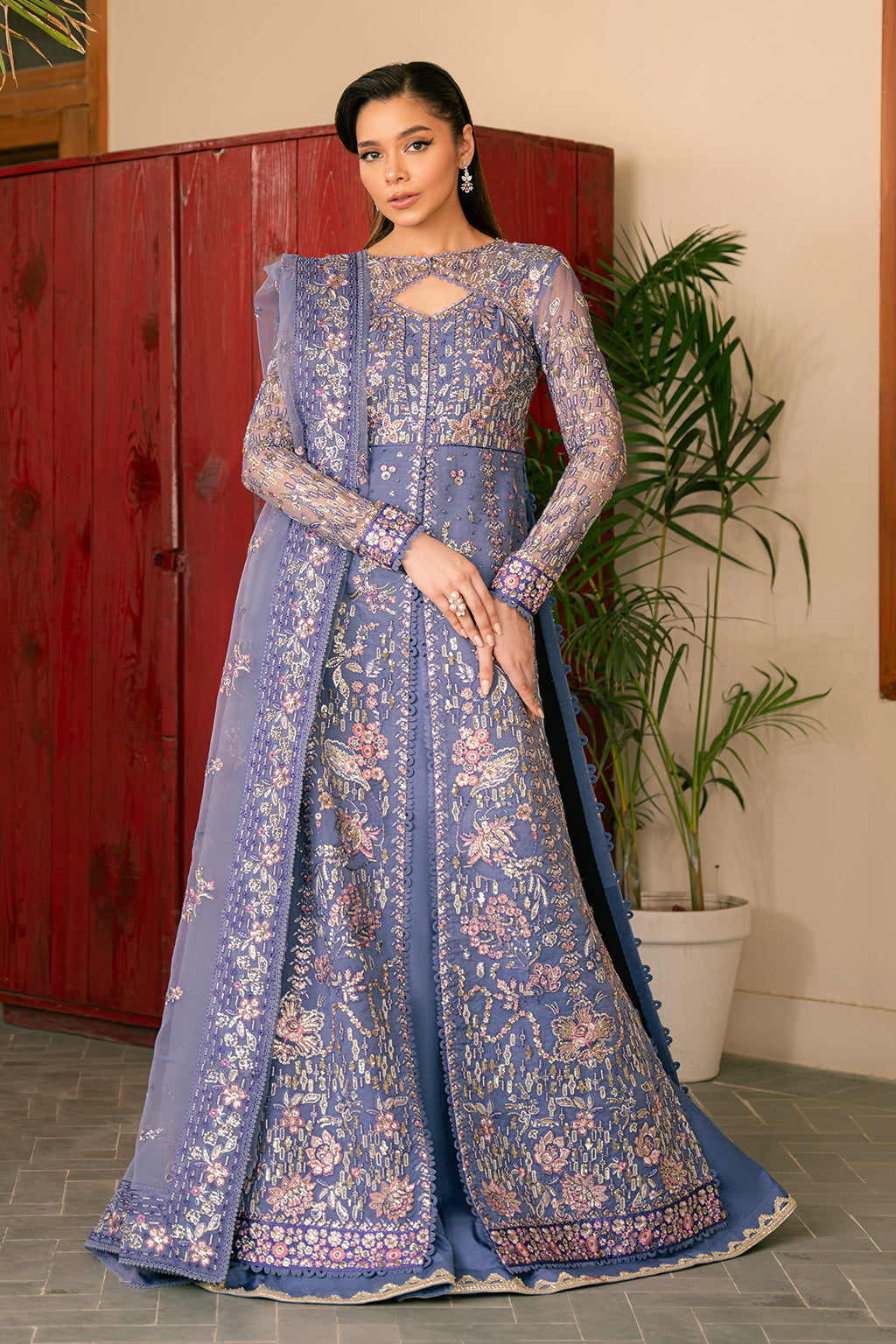 Ayzel | Solene Wedding Formals | Giselle XS Sky Blue Organza