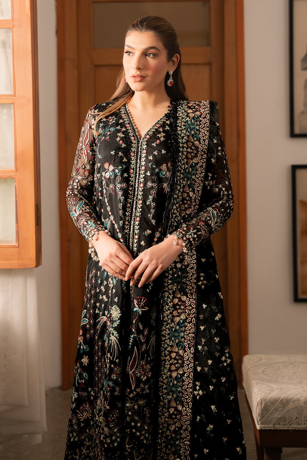 Ayzel | Solene Wedding Formals | Fleur L Black Organza