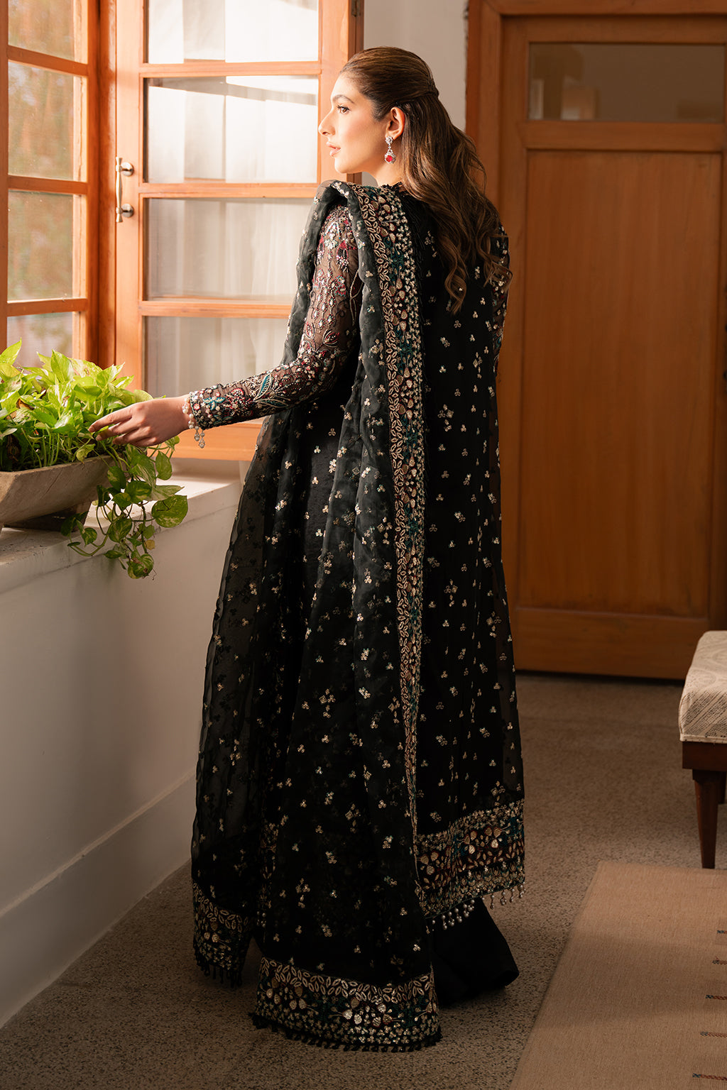 Ayzel | Solene Wedding Formals | Fleur XS Black Organza