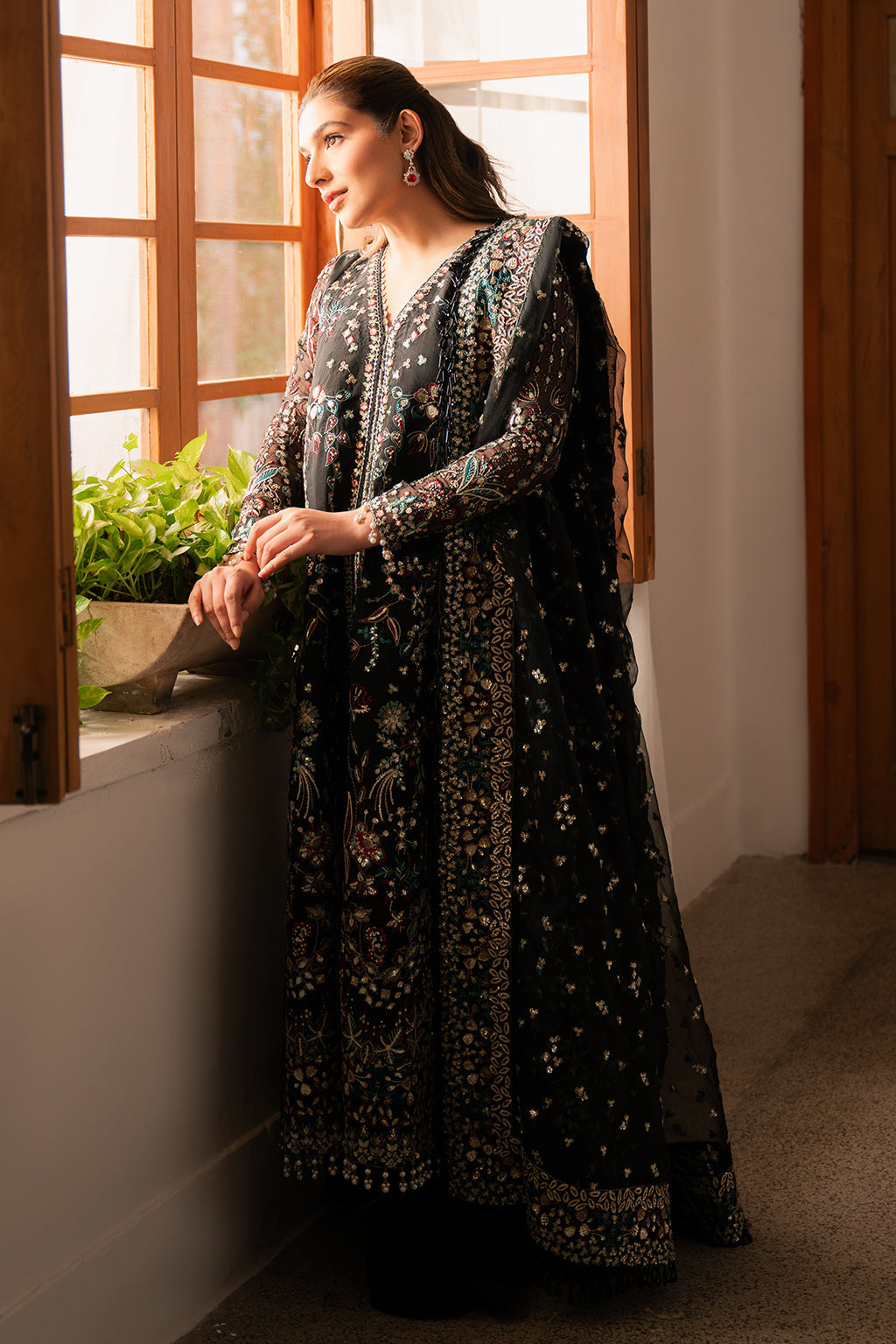 Ayzel | Solene Wedding Formals | Fleur XL Black Organza
