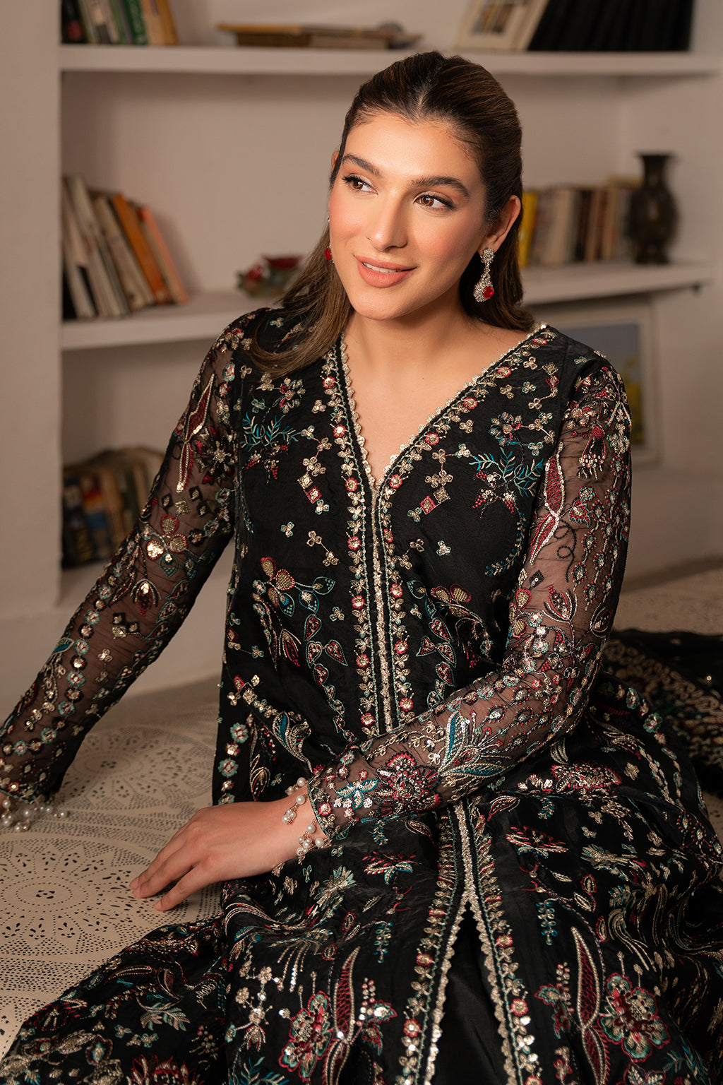 Ayzel | Solene Wedding Formals | Fleur M Black Organza