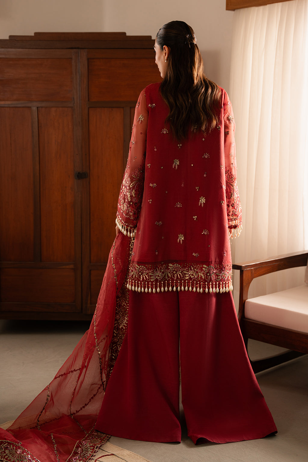 Ayzel | Solene Wedding Formals | Adva XS Red Organza