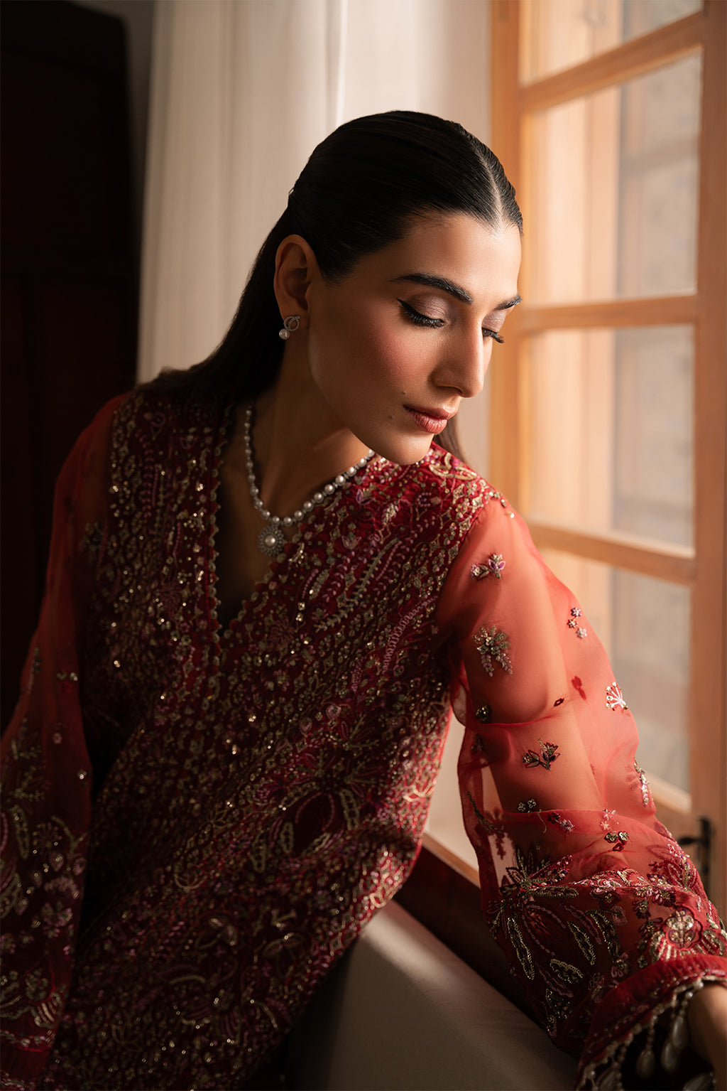 Ayzel | Solene Wedding Formals | Adva M Red Organza