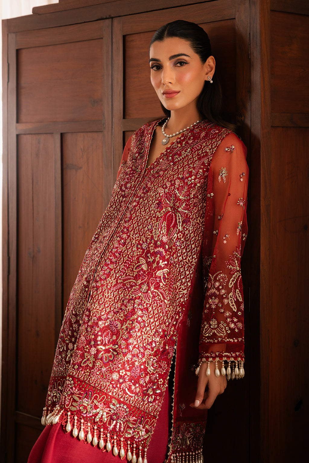 Ayzel | Solene Wedding Formals | Adva L Red Organza