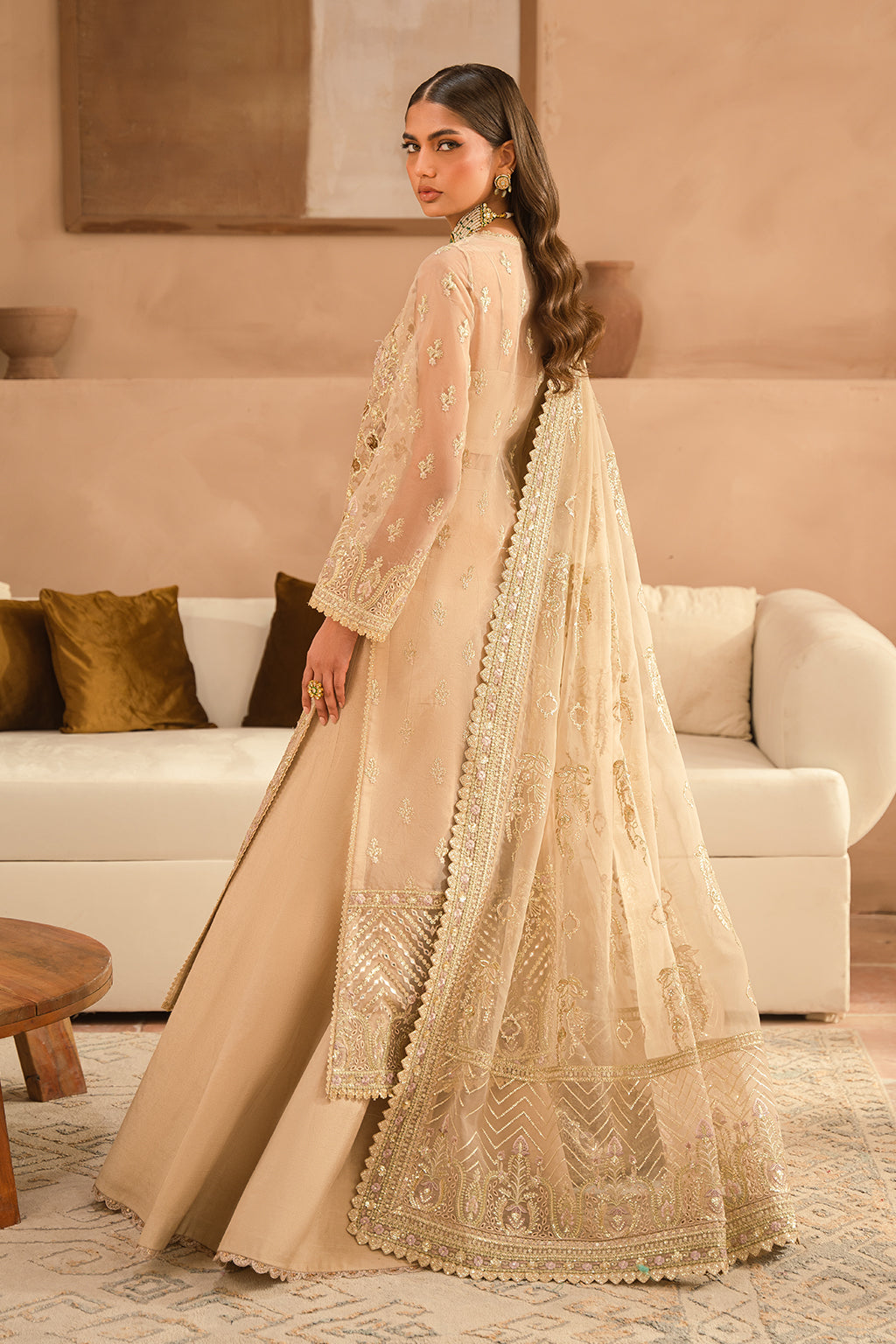 Ayzel | Panache Wedding Formals | Rusa XS Beige Organza