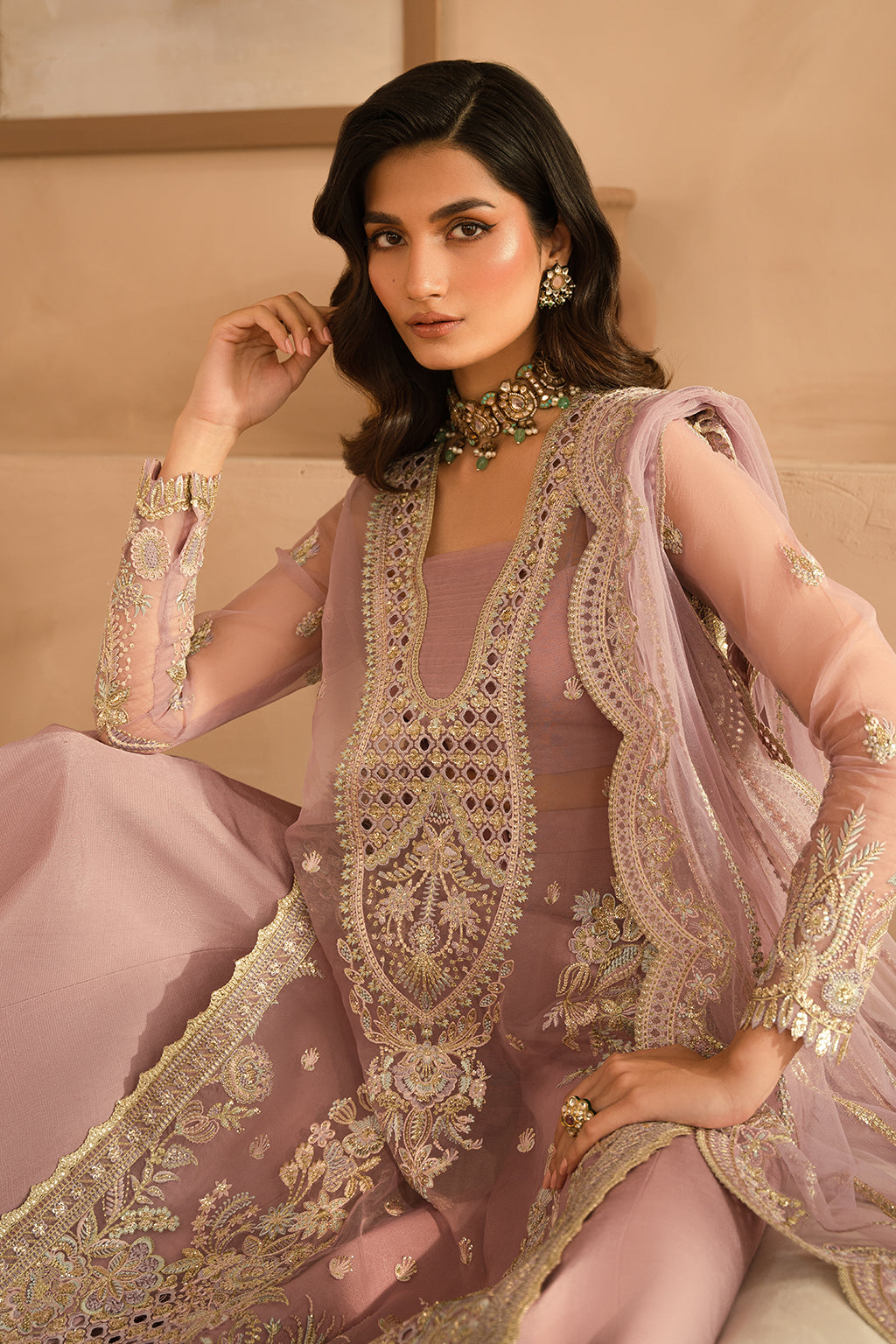 Ayzel | Panache Wedding Formals | Maura XL Lilac Organza