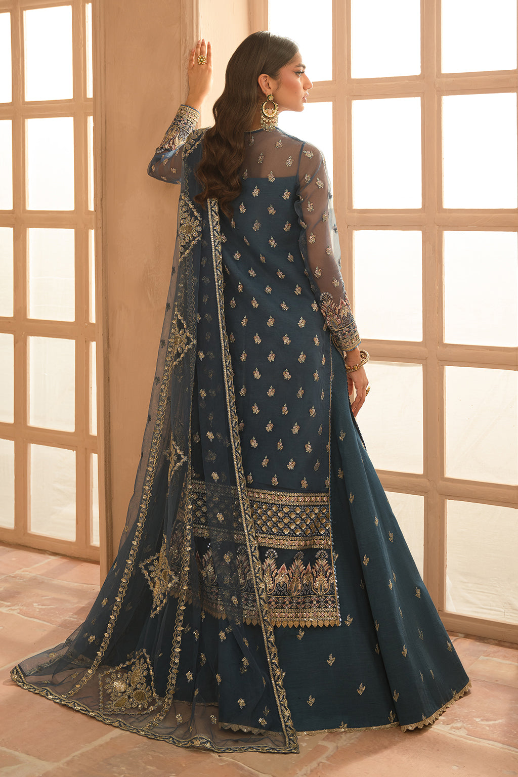 Ayzel | Panache Wedding Formals | Lara XS Blue Gray Organza