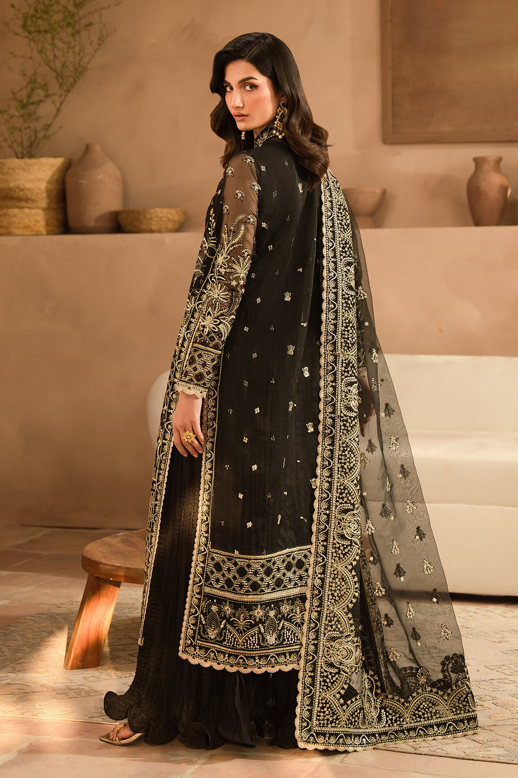 Ayzel | Panache Wedding Formals | Orina XS Black Organza