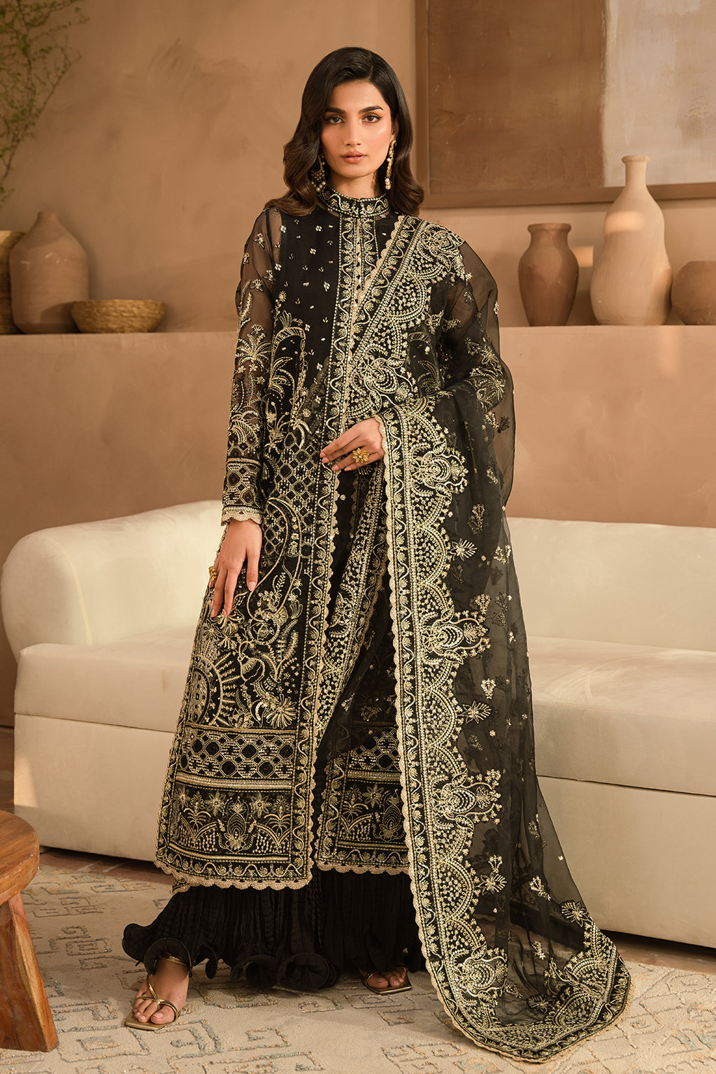 Ayzel | Panache Wedding Formals | Orina XS Black Organza