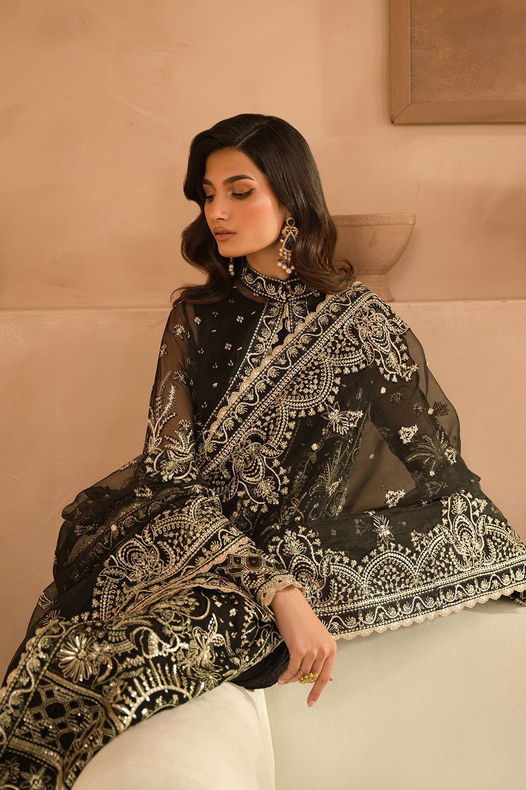 Ayzel | Panache Wedding Formals | Orina L Black Organza