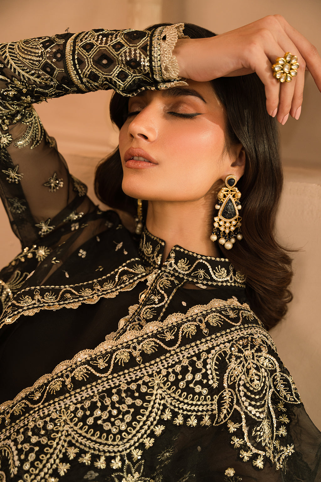 Ayzel | Panache Wedding Formals | Orina M Black Organza