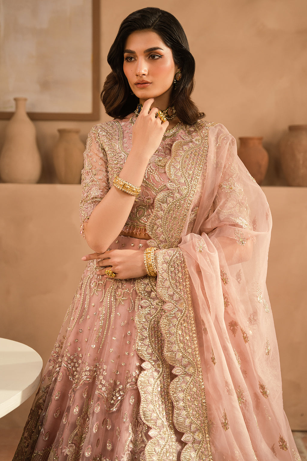 Ayzel | Panache Wedding Formals | Jelena M Pink Net