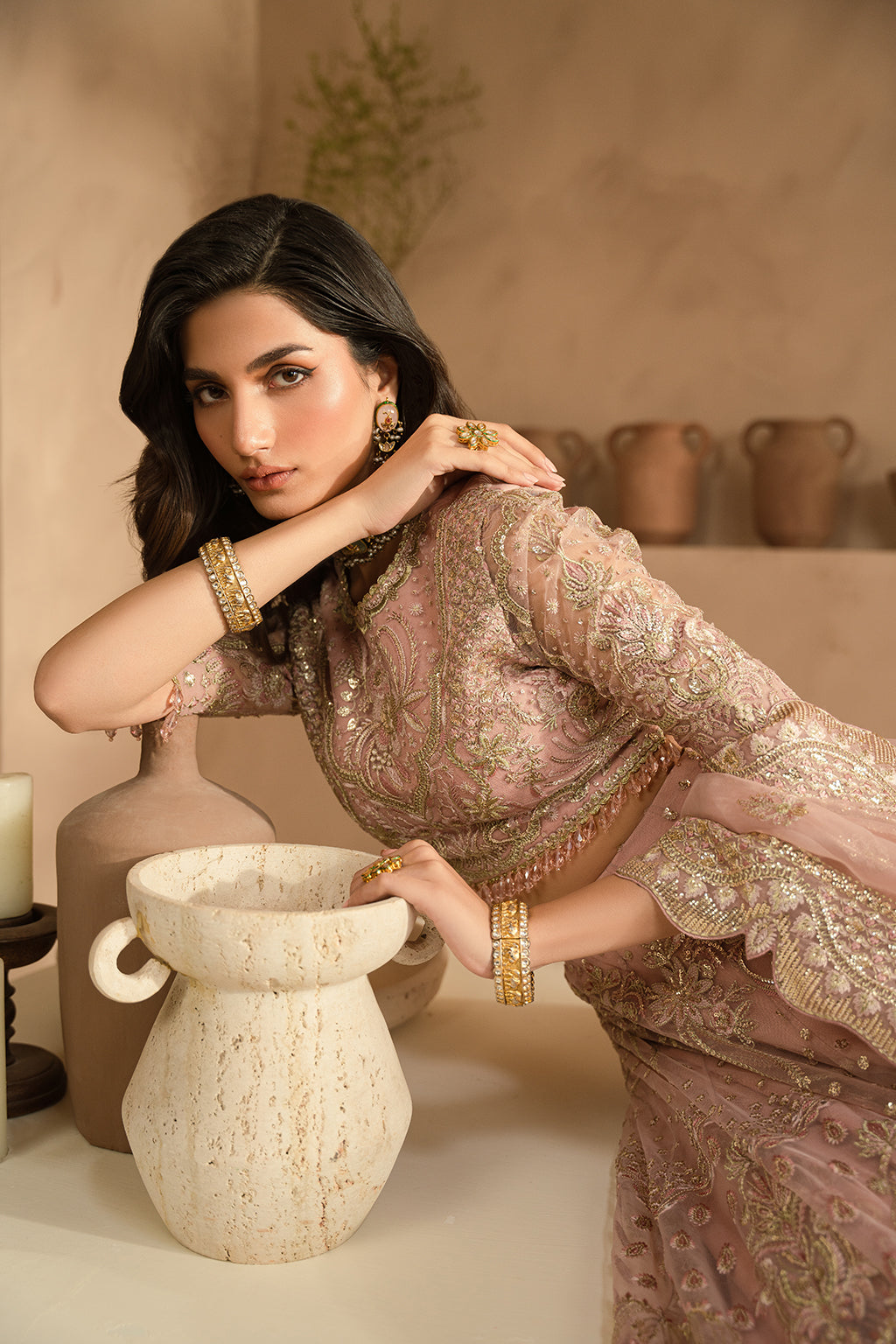 Ayzel | Panache Wedding Formals | Jelena L Pink Net