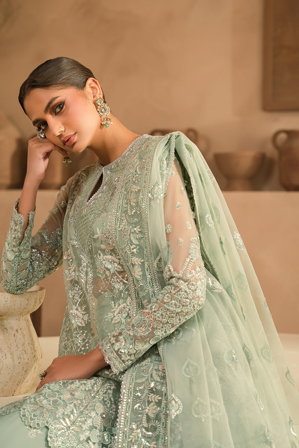 Ayzel | Panache Wedding Formals | Illiana L Aqua Organza