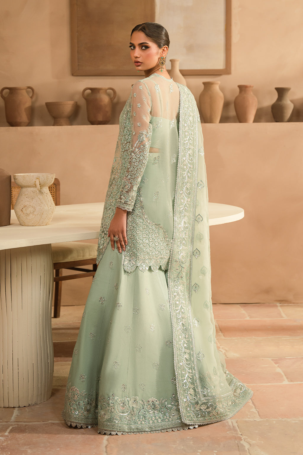 Ayzel | Panache Wedding Formals | Illiana XS Aqua Organza
