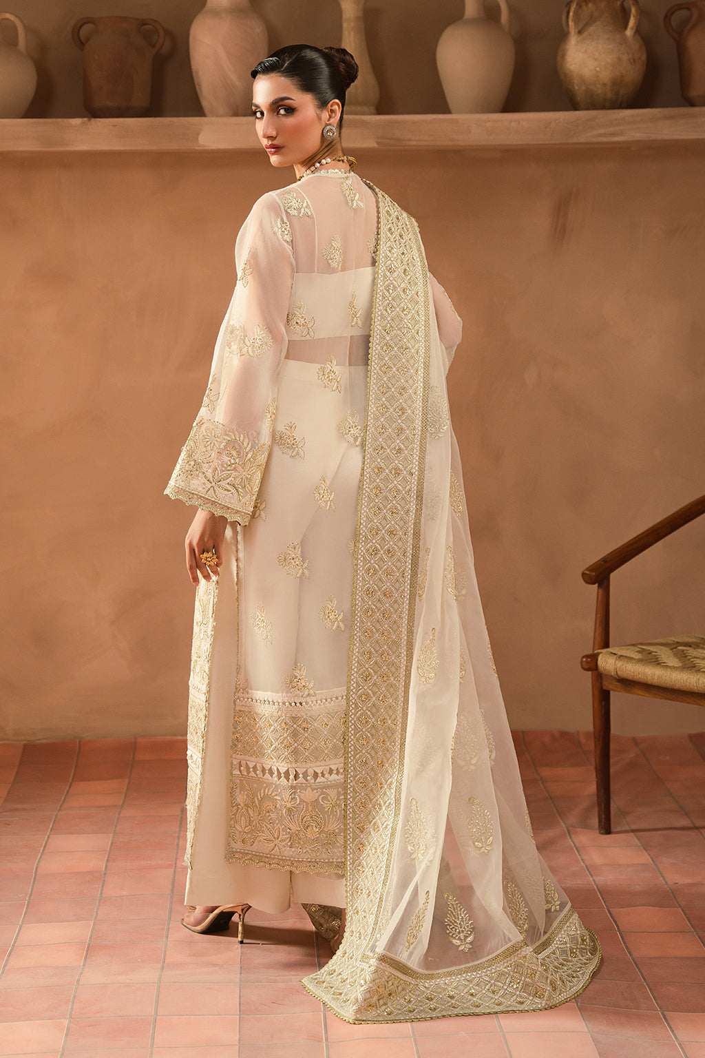 Ayzel | Panache Wedding Formals | Esfir XS Off White Organza