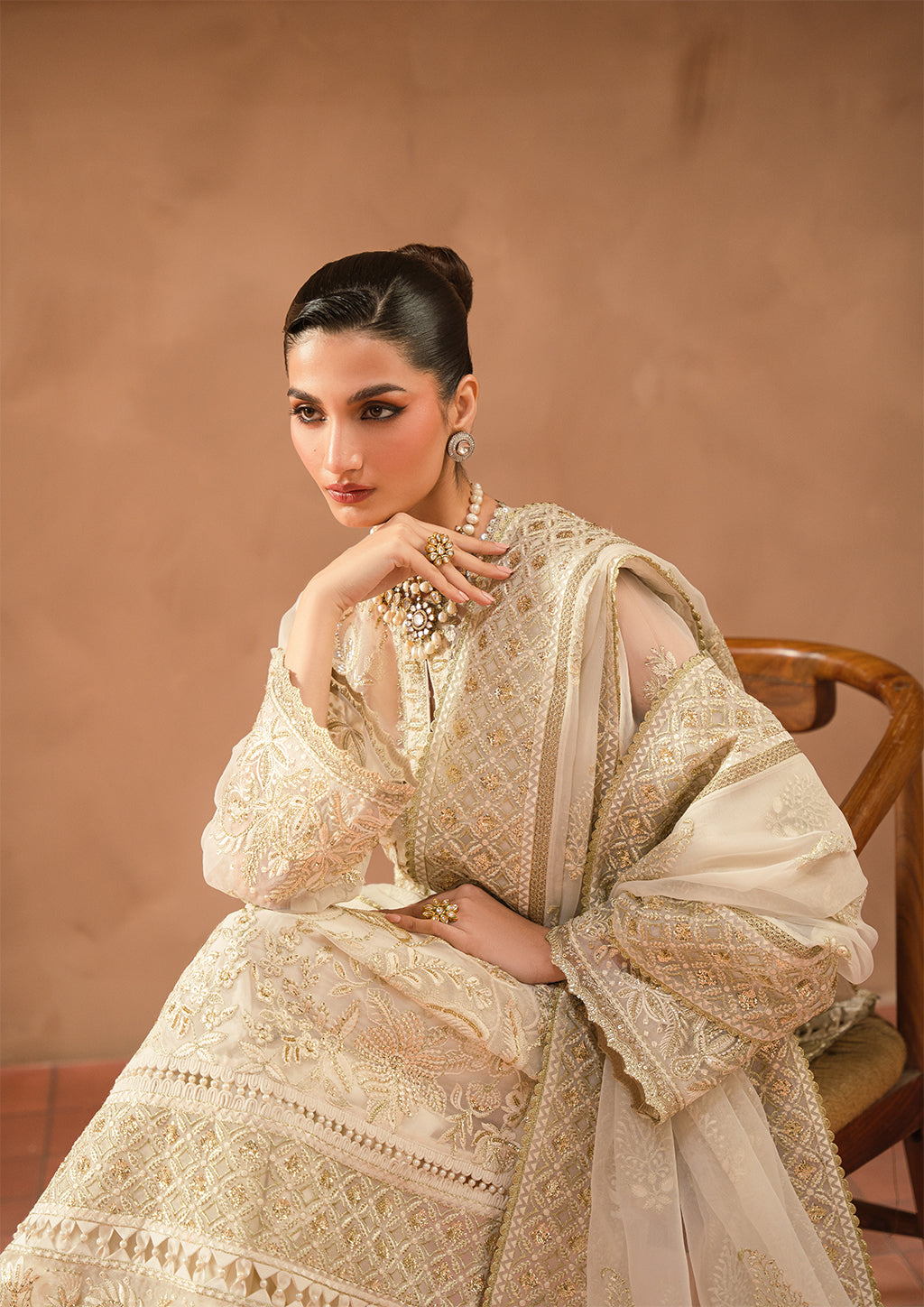 Ayzel | Panache Wedding Formals | Esfir XL Off White Organza