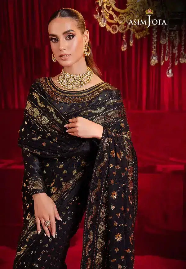 Asim Jofa | Bekhudi Luxury Chiffon 23 | AJBK-03 - Pakistani Designer Dress - by Asim Jofa | Type: Bridal - 100% Original at Saira Sultan