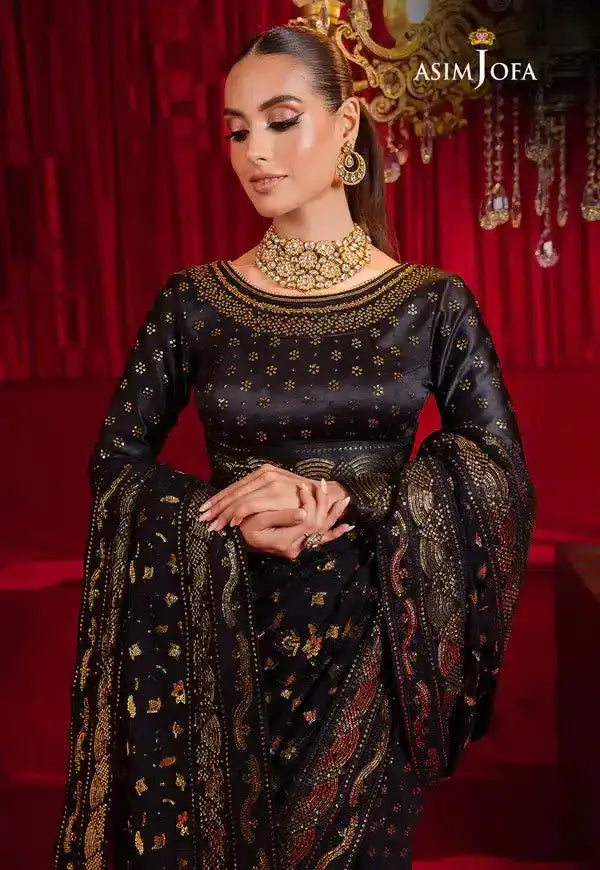Asim Jofa | Bekhudi Luxury Chiffon 23 | AJBK-03 - Pakistani Designer Dress - by Asim Jofa | Type: Bridal - 100% Original at Saira Sultan