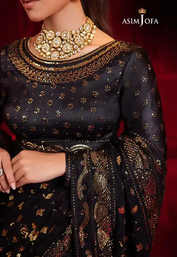 Asim Jofa | Bekhudi Luxury Chiffon 23 | AJBK-03 - Pakistani Designer Dress - by Asim Jofa | Type: Bridal - 100% Original at Saira Sultan
