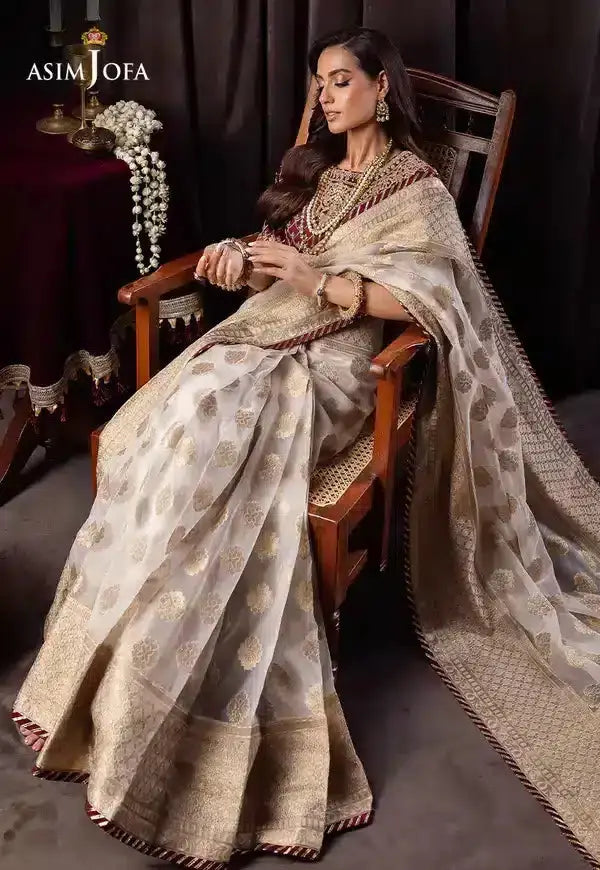 Asim Jofa | Bekhudi Luxury Chiffon 23 | AJBK-04 - Pakistani Designer Dress - by Asim Jofa | Type: Bridal - 100% Original at Saira Sultan