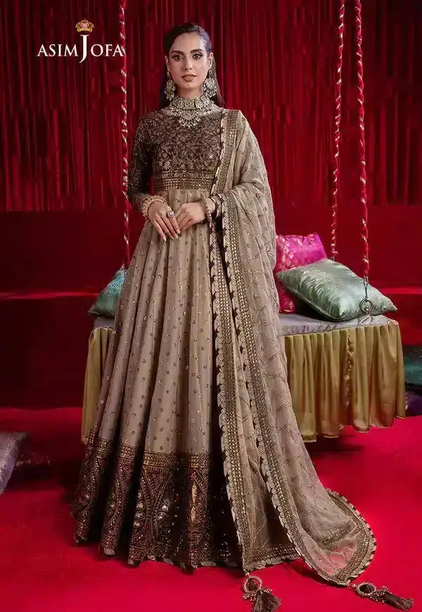 Asim Jofa | Bekhudi Luxury Chiffon 23 | AJBK-05 - Pakistani Designer Dress - by Asim Jofa | Type: Bridal - 100% Original at Saira Sultan