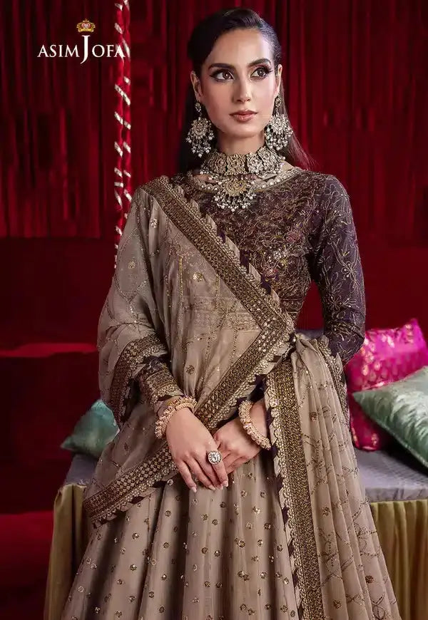 Asim Jofa | Bekhudi Luxury Chiffon 23 | AJBK-05 - Pakistani Designer Dress - by Asim Jofa | Type: Bridal - 100% Original at Saira Sultan