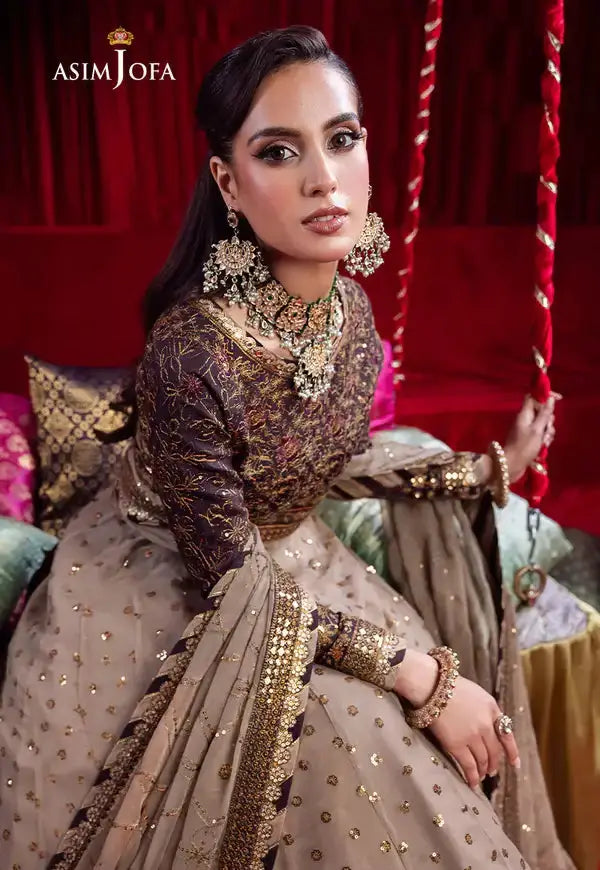 Asim Jofa | Bekhudi Luxury Chiffon 23 | AJBK-05 - Pakistani Designer Dress - by Asim Jofa | Type: Bridal - 100% Original at Saira Sultan