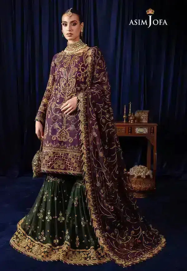 Asim Jofa | Bekhudi Luxury Chiffon 23 | AJBK-07 - Pakistani Designer Dress - by Asim Jofa | Type: Bridal - 100% Original at Saira Sultan
