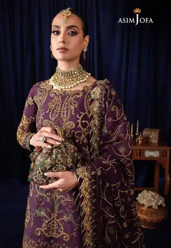 Asim Jofa | Bekhudi Luxury Chiffon 23 | AJBK-07 - Pakistani Designer Dress - by Asim Jofa | Type: Bridal - 100% Original at Saira Sultan