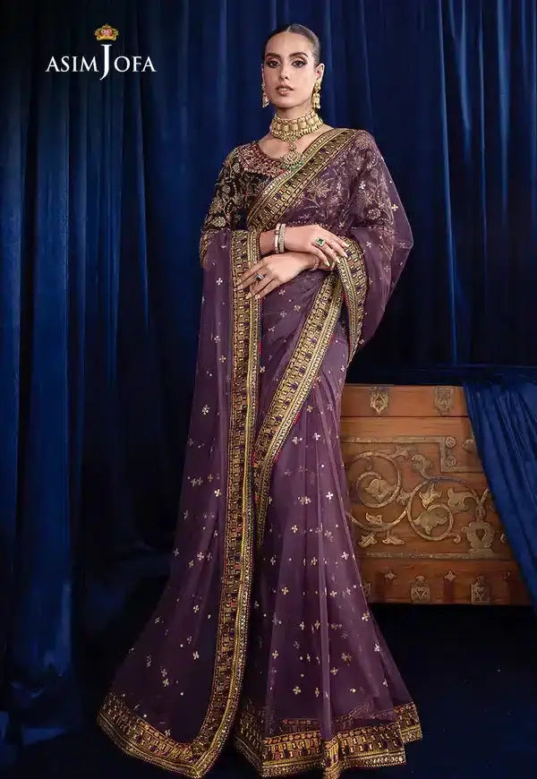 Asim Jofa | Bekhudi Luxury Chiffon 23 | AJBK-08 - Pakistani Designer Dress - by Asim Jofa | Type: Bridal - 100% Original at Saira Sultan