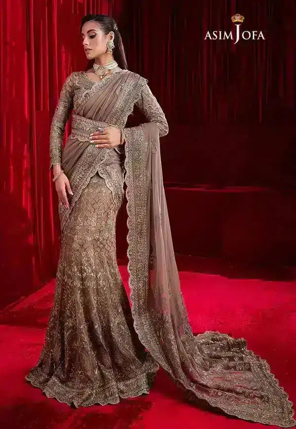 Asim Jofa | Bekhudi Luxury Chiffon 23 | AJBK-10 - Pakistani Designer Dress - by Asim Jofa | Type: Bridal - 100% Original at Saira Sultan
