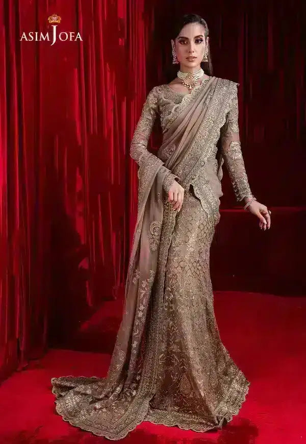 Asim Jofa | Bekhudi Luxury Chiffon 23 | AJBK-10 - Pakistani Designer Dress - by Asim Jofa | Type: Bridal - 100% Original at Saira Sultan