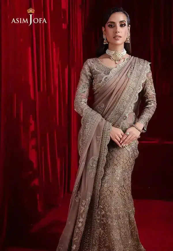 Asim Jofa | Bekhudi Luxury Chiffon 23 | AJBK-10 - Pakistani Designer Dress - by Asim Jofa | Type: Bridal - 100% Original at Saira Sultan