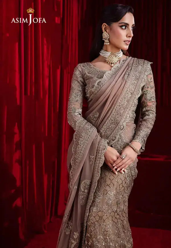 Asim Jofa | Bekhudi Luxury Chiffon 23 | AJBK-10 - Pakistani Designer Dress - by Asim Jofa | Type: Bridal - 100% Original at Saira Sultan