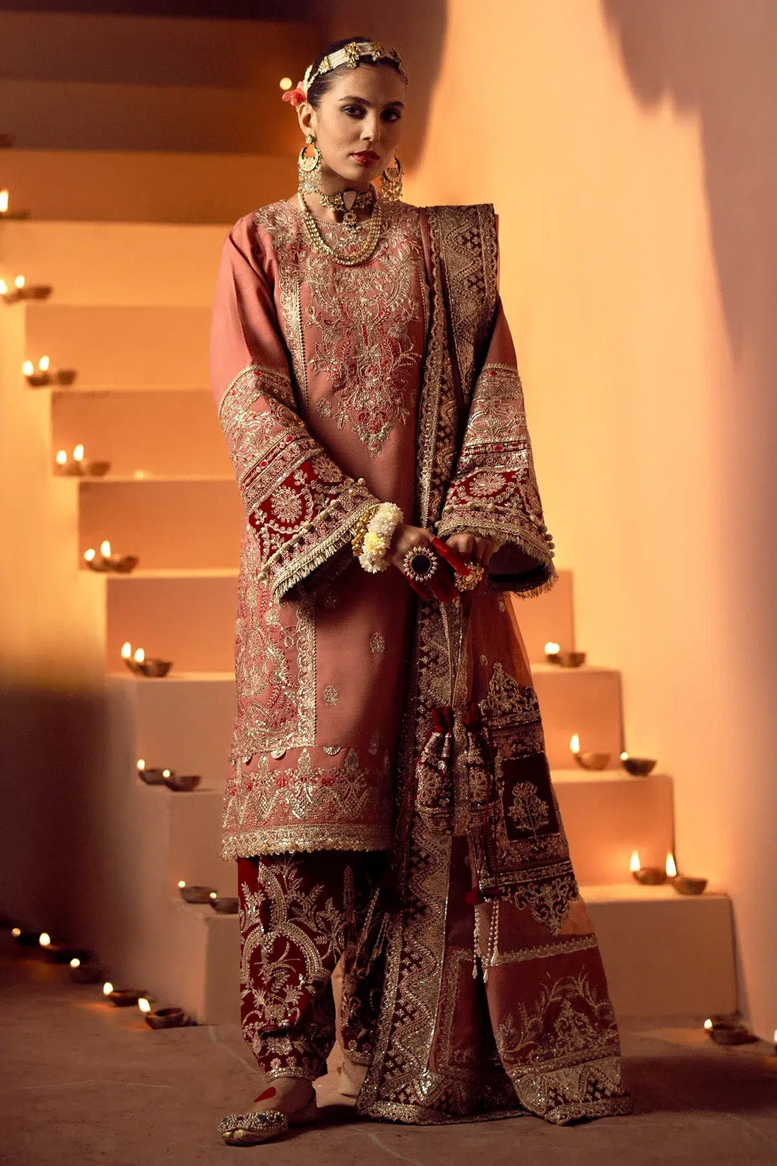 AJR Couture | Mushk The Silk Edit | Sawan - Pakistani Designer Dress - by AJR Couture | Type: Bridal - 100% Original at Saira Sultan