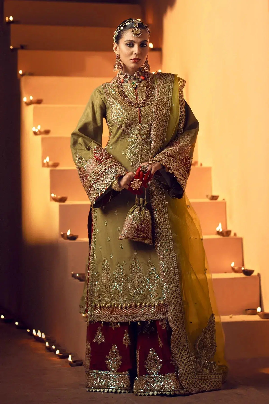 AJR Couture | Mushk The Silk Edit | Barsat - Pakistani Designer Dress - by AJR Couture | Type: Bridal - 100% Original at Saira Sultan