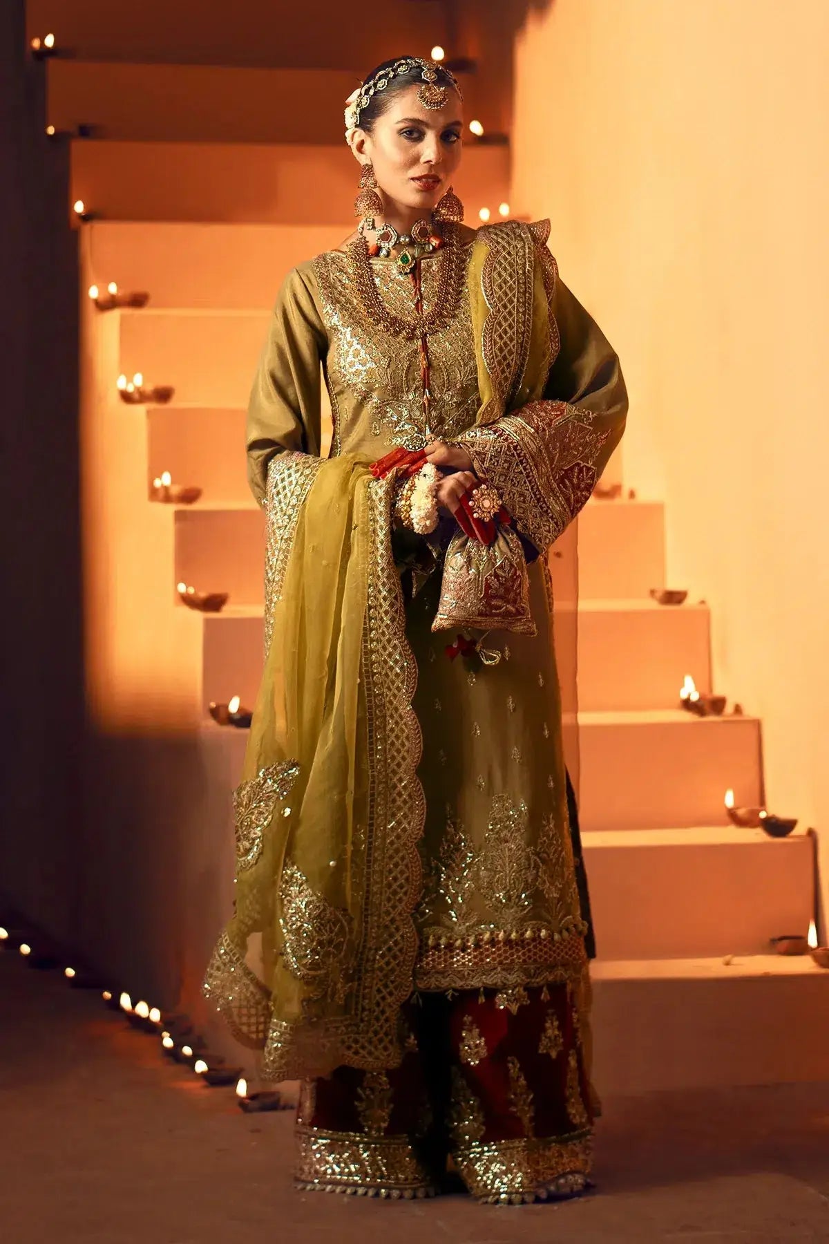 AJR Couture | Mushk The Silk Edit | Barsat - Pakistani Designer Dress - by AJR Couture | Type: Bridal - 100% Original at Saira Sultan