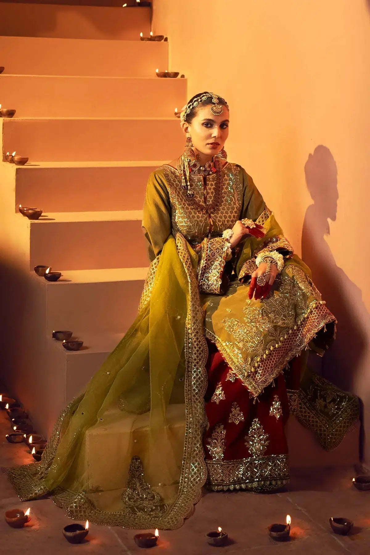 AJR Couture | Mushk The Silk Edit | Barsat - Pakistani Designer Dress - by AJR Couture | Type: Bridal - 100% Original at Saira Sultan