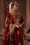 AJR Couture | Mushk The Silk Edit | Gulab - Pakistani Designer Dress - by AJR Couture | Type: Bridal - 100% Original at Saira Sultan