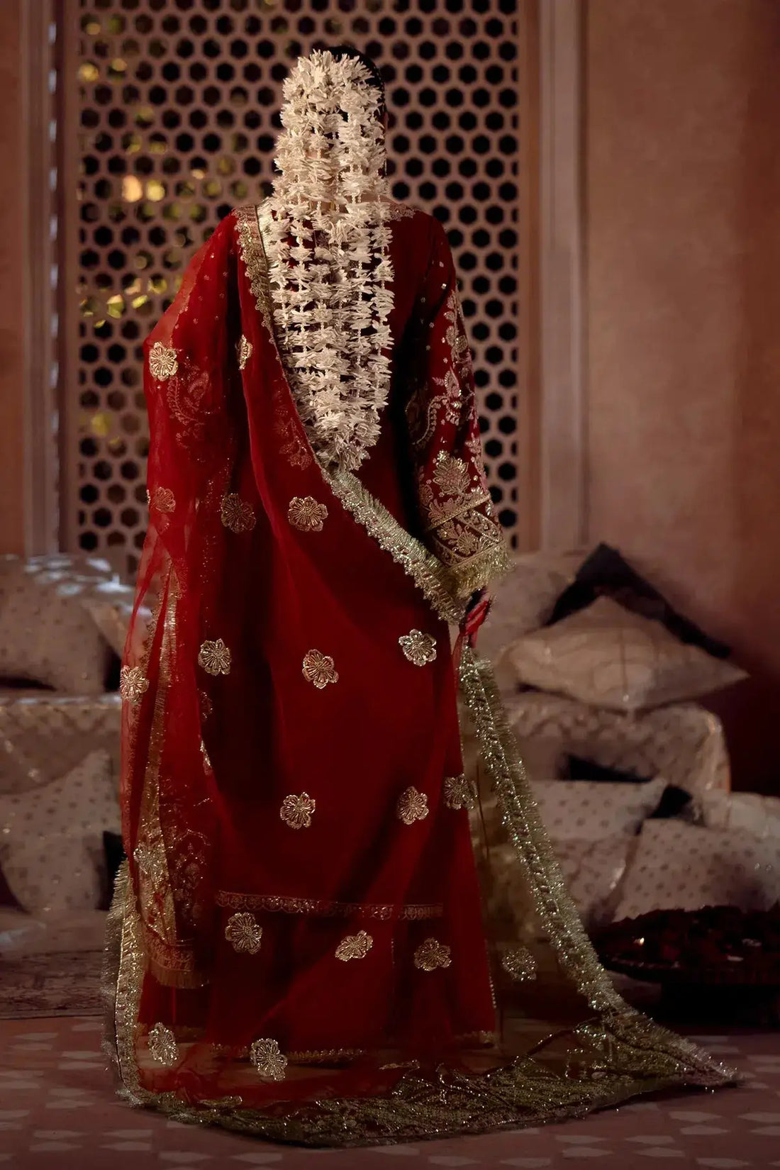 AJR Couture | Mushk The Silk Edit | Gulab - Pakistani Designer Dress - by AJR Couture | Type: Bridal - 100% Original at Saira Sultan