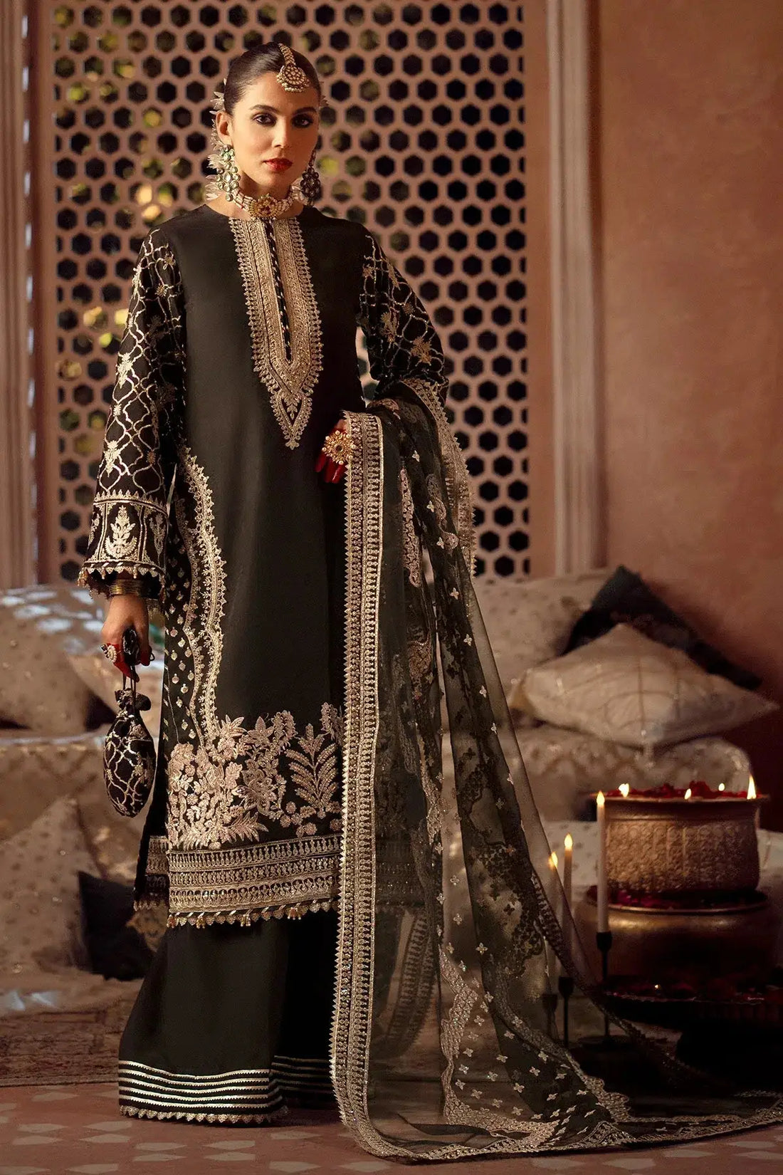 AJR Couture | Mushk The Silk Edit | Koyal - Pakistani Designer Dress - by AJR Couture | Type: Bridal - 100% Original at Saira Sultan
