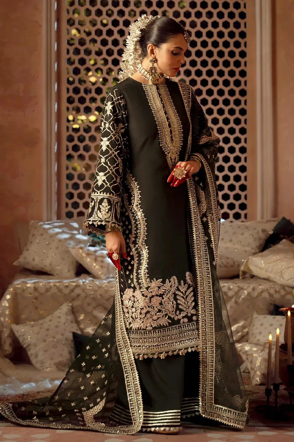 AJR Couture | Mushk The Silk Edit | Koyal - Pakistani Designer Dress - by AJR Couture | Type: Bridal - 100% Original at Saira Sultan