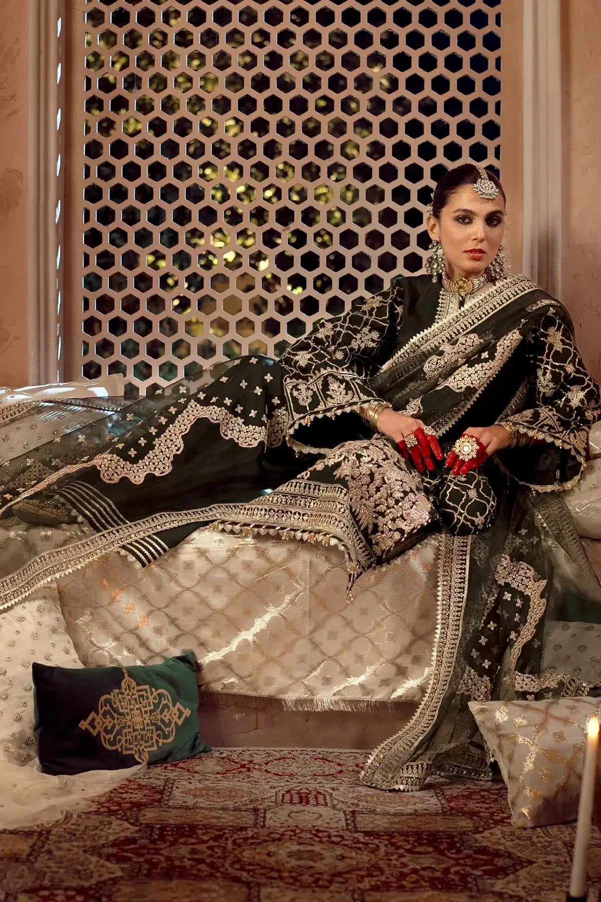 AJR Couture | Mushk The Silk Edit | Koyal - Pakistani Designer Dress - by AJR Couture | Type: Bridal - 100% Original at Saira Sultan