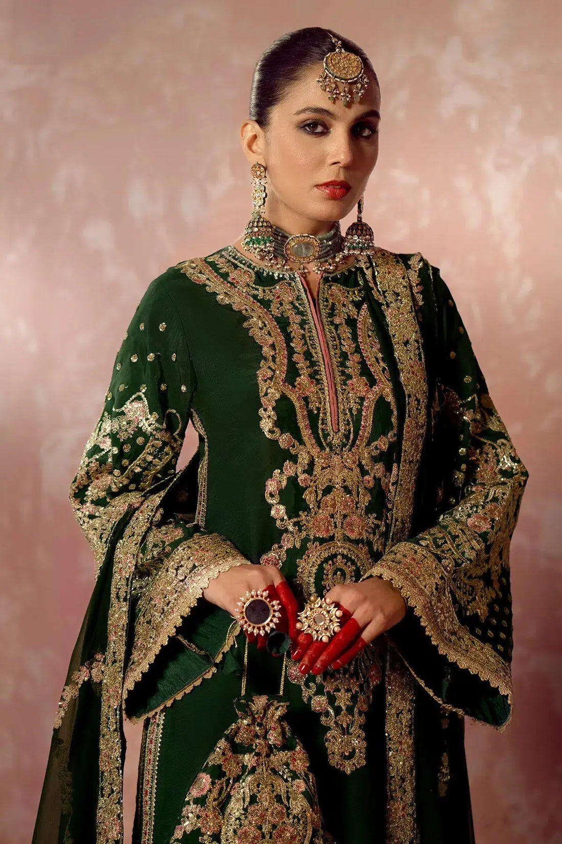 AJR Couture | Mushk The Silk Edit | Aangan - Pakistani Designer Dress - by AJR Couture | Type: Bridal - 100% Original at Saira Sultan