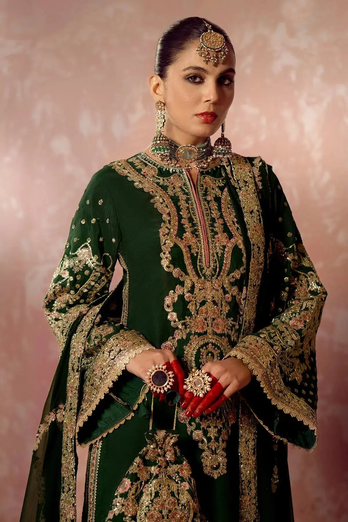 AJR Couture | Mushk The Silk Edit | Aangan - Pakistani Designer Dress - by AJR Couture | Type: Bridal - 100% Original at Saira Sultan