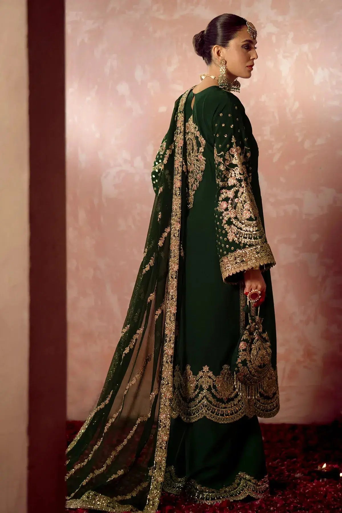 AJR Couture | Mushk The Silk Edit | Aangan - Pakistani Designer Dress - by AJR Couture | Type: Bridal - 100% Original at Saira Sultan