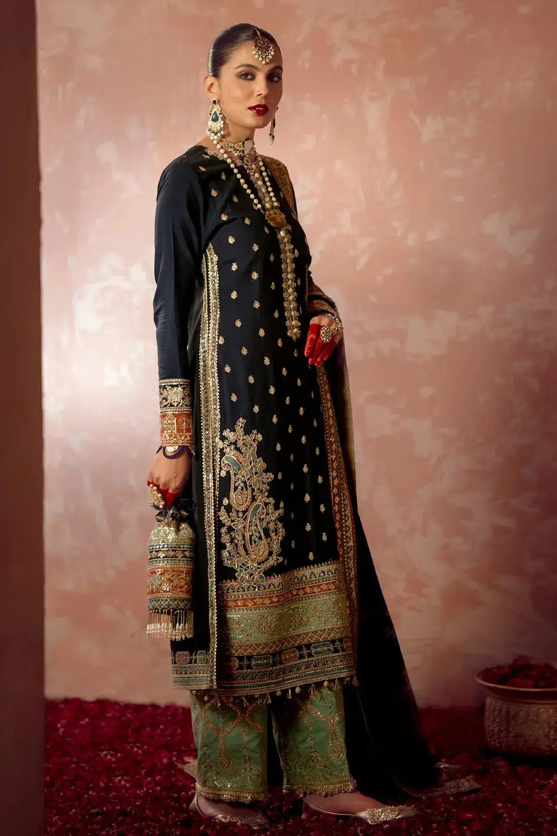 AJR Couture | Mushk The Silk Edit | Khushboo - Pakistani Designer Dress - by AJR Couture | Type: Bridal - 100% Original at Saira Sultan