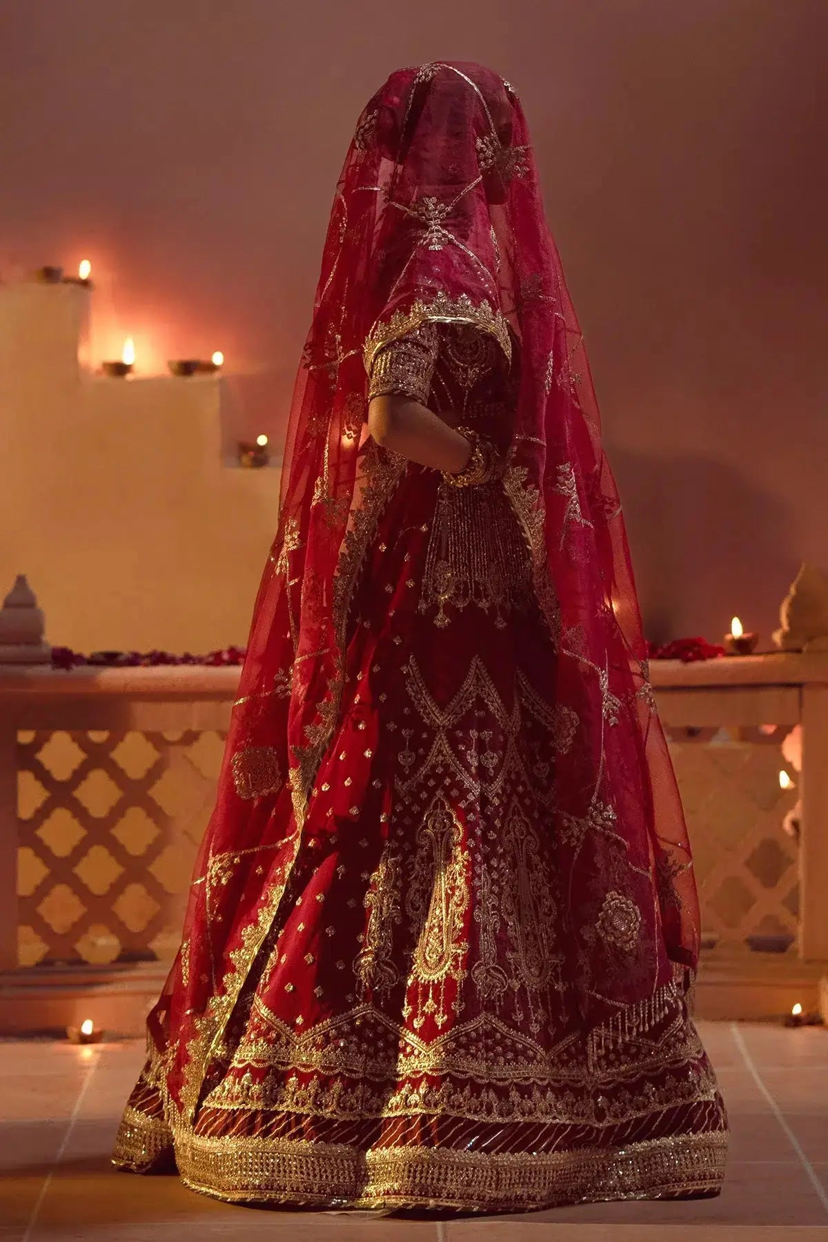AJR Couture | Mushk The Silk Edit | Devdas - Pakistani Designer Dress - by AJR Couture | Type: Bridal - 100% Original at Saira Sultan